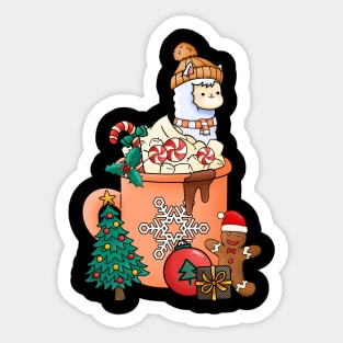 Cute and Lovely Animals with Christmas Vibes Sticker